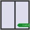 Ціноутворення Вікна 1160x1160 мм REHAU Brillant-Design ANTHRACITE_GREY_GLATT з двох сторін. Ціна: ₴11,549.39