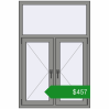 Ціноутворення Вікна 1000x1500 мм Altest Pony 375 RAL 9007 Grey aluminium з двох сторін. Ціна: $457.37