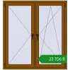 Ціноутворення Вікна 1300x1400 мм REHAU SYNEGO MD GOLDEN OAK з двох сторін. Ціна: ₴23,705.56