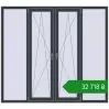 Ціноутворення Вікна 2000x1800 мм Altest Pony 375 RAL 7016 Anthracite grey з двох сторін. Ціна: ₴32,718.14
