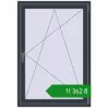 Ціноутворення Вікна 950x1370 мм REHAU Euro 70 ANTHRACITE_GREY_STRUKTURAL з двох сторін. Ціна: ₴11,362.15