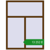 Ціноутворення Вікна 1127x1450 мм REHAU Brillant-Design WALNUT з двох сторін. Ціна: ₴13,251.82