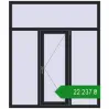 Ціноутворення Вікна 1460x1710 мм REHAU Euro 70 BLACK_ULTI-MATT з двох сторін. Ціна: ₴22,236.83