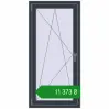 Ціноутворення Вікна 700x1450 мм REHAU SYNEGO MD ANTHRACITE_GREY_STRUKTURAL з двох сторін. Ціна: ₴11,373.46