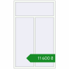 Ціноутворення Вікна 1320x2160 мм REHAU Brillant-Design Білий (RAL 9016) з двох сторін. Ціна: ₴11,600.36