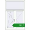 Ціноутворення Вікна 1000x1500 мм REHAU Euro 60. Ціна: €201.86