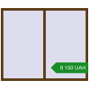 Ціноутворення Вікна 1800x1500 мм REHAU Euro 60 WALNUT з двох сторін. Ціна: ₴9,150.38