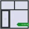 Ціноутворення Вікна 1500x1500 мм Altest Pony 375 RAL 9011 Graphite black з двох сторін. Ціна: ₴12,550.24