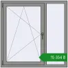Ціноутворення Вікна 1200x1200 мм Altest Pony 375 RAL 9007 Grey aluminium з двох сторін. Ціна: ₴15,353.96