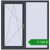 Ціноутворення Вікна 1370x1400 мм REHAU Euro 60 ANTHRACITE_GREY_STRUKTURAL з двох сторін. Ціна: ₴11,034.99