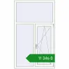 Ціноутворення Вікна 1060x1770 мм REHAU Euro 70 Білий (RAL 9016) з двох сторін. Ціна: ₴11,345.95