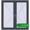 Ціноутворення Вікна 1300x1400 мм REHAU SYNEGO MD ANTHRACITE_GREY_STRUKTURAL з двох сторін. Ціна: ₴22,125.19