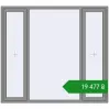Ціноутворення Вікна 2000x1800 мм Altest Pony 375 RAL 9007 Grey aluminium з двох сторін. Ціна: ₴19,476.92
