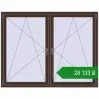 Ціноутворення Вікна 1800x1400 мм Altest Pony 375 RAL 8017 Chocolate brown з двох сторін. Ціна: ₴28,133.02