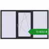 Ціноутворення Вікна 2000x1200 мм REHAU Euro 60 BLACK_ULTI-MATT з двох сторін. Ціна: ₴13,800.45