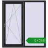 Ціноутворення Вікна 1300x1400 мм REHAU Euro 60 BLACK_ULTI-MATT з двох сторін. Ціна: ₴12,403.81