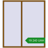 Ціноутворення Вікна 1800x2000 мм REHAU Euro 70 GOLDEN OAK з двох сторін. Ціна: ₴19,239.92