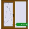 Ціноутворення Вікна 1200x1300 мм REHAU Euro 70 GOLDEN OAK з двох сторін. Ціна: ₴14,552.77