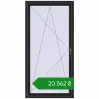 Ціноутворення Вікна 1000x2000 мм REHAU SYNEGO MD BLACK_ULTI-MATT з двох сторін. Ціна: ₴20,561.96