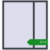 Ціноутворення Вікна 1300x1400 мм REHAU Brillant-Design. Ціна: €310.64