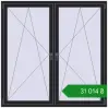 Ціноутворення Вікна 1700x1700 мм REHAU Brillant-Design BLACK_ULTI-MATT з двох сторін. Ціна: ₴31,013.79