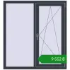 Ціноутворення Tilt-and-Turn 1200x1300 mm REHAU Euro 60 ANTHRACITE_GREY_STRUKTURAL two-sided. Ціна: ₴9,551.81