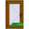 Ціноутворення Вікна 500x800 мм REHAU Euro 60 GOLDEN OAK з двох сторін. Ціна: ₴5,713.77
