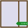 Ціноутворення Вікна 1380x1370 мм REHAU SYNEGO MD WALNUT з двох сторін. Ціна: ₴15,184.96