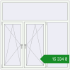 Ціноутворення Вікна 1800x1800 мм REHAU Euro 70 Білий (RAL 9016) з двох сторін. Ціна: ₴15,333.81