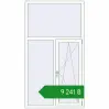 Ціноутворення Вікна 1100x2000 мм REHAU Euro 60 Білий (RAL 9016) з двох сторін. Ціна: ₴9,240.73