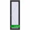 Ціноутворення Вікна 700x2100 мм REHAU SYNEGO MD BLACK_ULTI-MATT з двох сторін. Ціна: ₴13,881.85