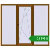 Ціноутворення Вікна 2100x1800 мм REHAU Euro 70 GOLDEN OAK з двох сторін. Ціна: ₴23,397.85