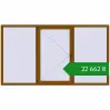 Ціноутворення Вікна 2600x1450 мм REHAU Euro 70 GOLDEN OAK з двох сторін. Ціна: ₴22,662.41