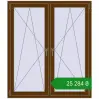 Ціноутворення Вікна 1300x1500 мм REHAU Brillant-Design WALNUT з двох сторін. Ціна: ₴25,283.50