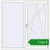 Ціноутворення Вікна 1460x1500 мм REHAU Euro 60 Білий (RAL 9016) з двох сторін. Ціна: ₴9,346.09
