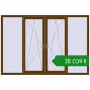 Ціноутворення Вікна 2400x1600 мм REHAU SYNEGO MD WALNUT з двох сторін. Ціна: ₴38,008.76