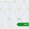 Ціноутворення Вікна 1800x1800 мм Altest Pony 375 RAL 9016 Traffic white з двох сторін. Ціна: $851.54