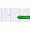 Ціноутворення Вікна 3000x1400 мм REHAU Euro 70 Білий (RAL 9016) з двох сторін. Ціна: ₴22,341.15