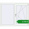 Ціноутворення Вікна 1300x1040 мм REHAU Euro 70 Білий (RAL 9016) з двох сторін. Ціна: ₴8,496.32