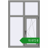 Ціноутворення Вікна 1000x1500 мм Altest Pony 375 RAL 9007 Grey aluminium з двох сторін. Ціна: ₴15,871.79