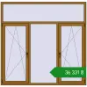 Ціноутворення Вікна 2050x2000 мм REHAU Euro 70 LIGHT_OAK з двох сторін. Ціна: ₴36,331.33