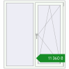 Ціноутворення Вікна 1350x1500 мм REHAU Euro 70 Білий (RAL 9016) з двох сторін. Ціна: ₴11,360.27