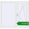 Ціноутворення Вікна 1500x1400 мм REHAU Euro 70 ANTHRACITE_GREY_STRUKTURAL ззовні. Ціна: ₴14,011.95