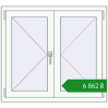 Ціноутворення Вікна 1000x900 мм REHAU Euro 60 Білий (RAL 9016) з двох сторін. Ціна: ₴6,862.02