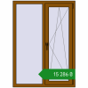 Ціноутворення Вікна 1010x1400 мм REHAU Euro 70 GOLDEN OAK з двох сторін. Ціна: ₴15,286.32