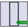 Ціноутворення Вікна 2470x2260 мм REHAU Euro 60 ANTHRACITE_GREY_STRUKTURAL з двох сторін. Ціна: ₴25,902.09