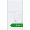 Ціноутворення Вікна 1120x2150 мм REHAU Euro 60 Білий (RAL 9016) з двох сторін. Ціна: ₴9,364.44