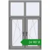 Ціноутворення Вікна 1000x1500 мм Altest Pony 375 RAL 9007 Grey aluminium з двох сторін. Ціна: ₴24,986.85