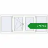 Ціноутворення Вікна 1800x700 мм REHAU Euro 60 Білий (RAL 9016) з двох сторін. Ціна: ₴7,939.12
