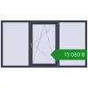 Ціноутворення Вікна 2200x1200 мм REHAU Euro 60 ANTHRACITE_GREY_STRUKTURAL з двох сторін. Ціна: ₴13,079.66